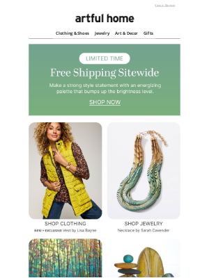 Artful Home - Free Shipping Sitewide Starts Today!