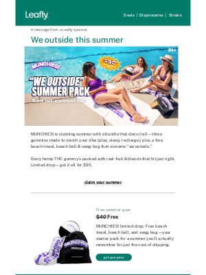 Leafly - 40% off summer pack 🌴