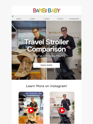Bambi Baby Store - 🌟 Travel Stroller Comparison: Joolz Aer2 vs. UPPAbaby Minu V3