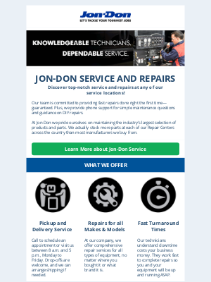 jon-don inc - Learn More about Jon-Don Service!