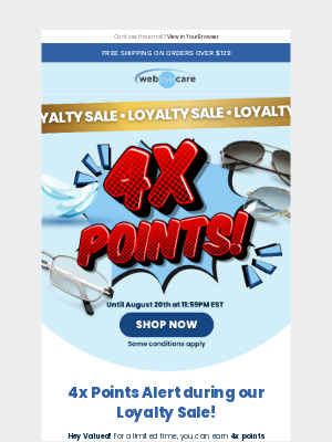 WebEyeCare - Boost Your Points 4x This Weekend 🔥