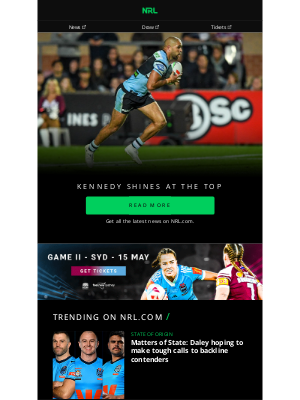 NSW Rugby League (Australia) - Dally M Medal Race Tightens After Round 10 🥇