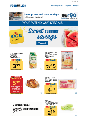 Food Lion - Your MVP Weekly Specials have arrived!