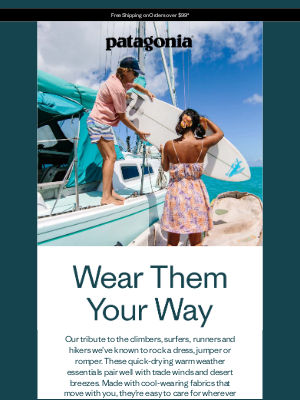 Patagonia - Dresses, jumpers and rompers made to move