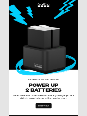 GoPro - 2 Batteries🤝1 Charger