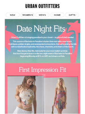 Urban Outfitters - date night fits inspired by ABC's Bachelor in Paradise 🍸