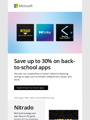 Microsoft - Save up to 30% on select apps
