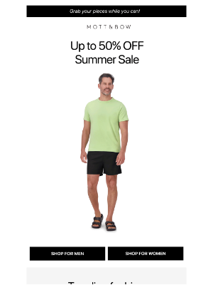 Mott & Bow - Summer (Sale). Ends (Soon)
