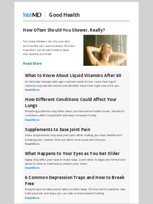WebMD - How Often Should You Shower, Really?