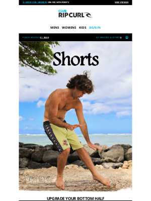 Rip Curl - Your shorts need an upgrade?
