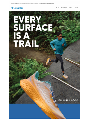 Columbia Sportswear - Runners rejoice: NEW Konos™ Featherweight™ is here!