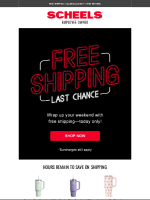 SCHEELS - Free Shipping Ends Soon!
