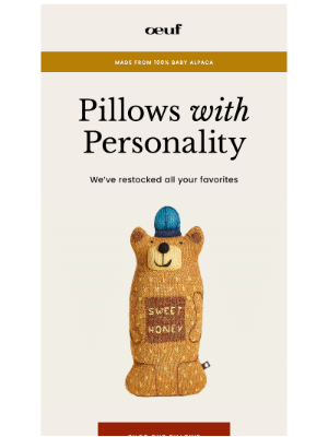 Oeuf - Pillows with Personality ❤️