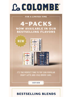 La Colombe Coffee Roasters - Limited Time: Draft Latte 4-Packs are Here