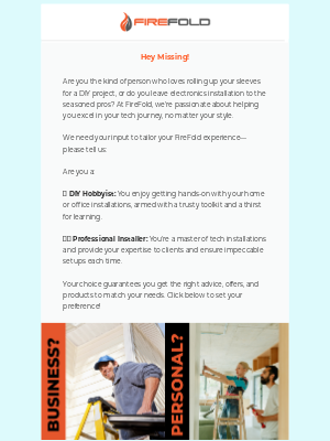 FireFold - Who's your inner techie: DIY devotee or installation pro?