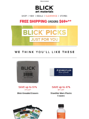 Blick Art Materials - We think you’ll like these…