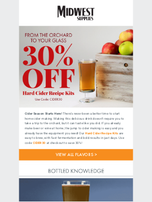 Midwest Supplies - Hard Cider is easy and its 30% Off 😲