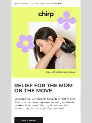 Chirp - Portable Relief for the Moms on the Go