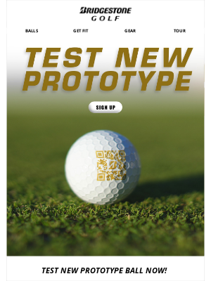 Bridgestone Golf - EXCLUSIVE || Sign Up Now To Test New Prototype Golf Ball