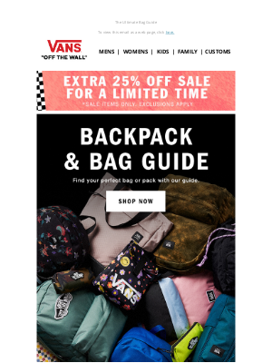 Vans - So Many Bags To Choose From