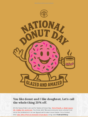 Cotton Bureau - Flash Sale: Happy National Donut Day