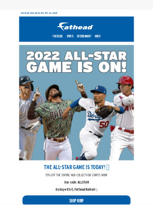 Fathead - Support Your ALL STAR and save BIG on MLB! ⚾