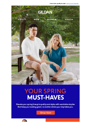 Gildan - Spring Must-Haves Are Here!