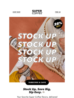 Super Coffee - Sip, Save, Repeat — 25% Off Your Subscription ☕🔁