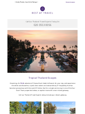 Best At Travel (UK) - Discover The Best Of Thailand With Dusit Hotels From £949pp