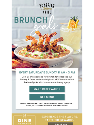 Bonefish Grill - See you this weekend for Brunch 🥂