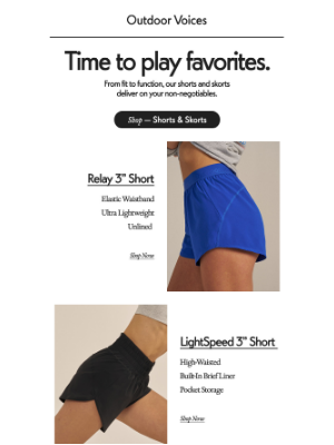 Outdoor Voices - Shorts & skorts that check every box.