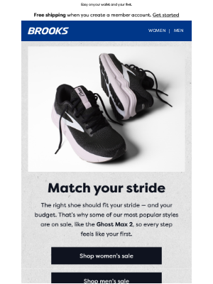 Brooks Running - Inside: Sale styles in your size.