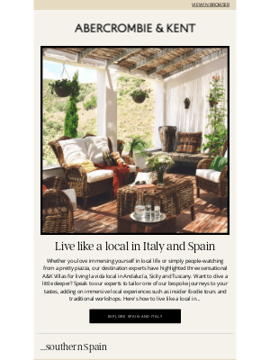 Abercrombie & Kent (United Kingdom) - Live like a local with A&K