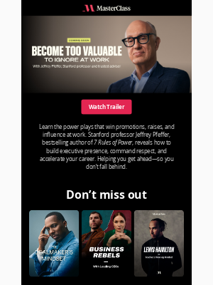 MasterClass - Coming soon: The power moves that get you paid