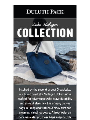 Duluth Pack - New Items from the Lake Michigan Collection