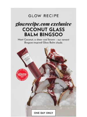 Glow Recipe - NEW Glass Balm Coconut Bingsoo 🥥