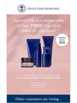 Enjoy a little luxury on us worth up to £55