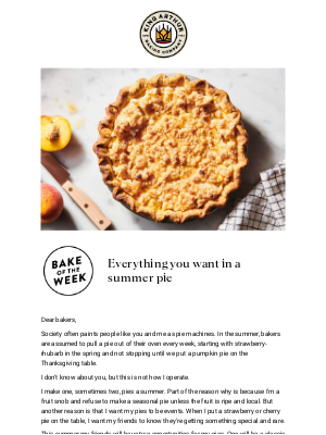 King Arthur Flour - Sweet & Spiced Ginger Streusel Peach Pie 🍑