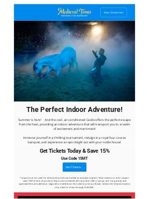 Medieval Times - Make This Summer Legendary at Medieval Times!