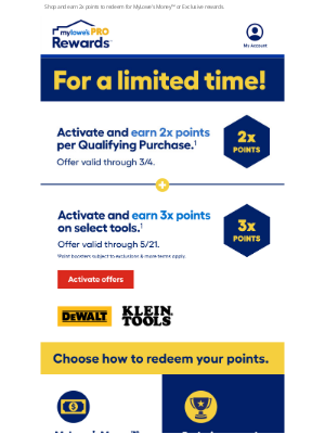 Lowe's - ACT NOW! Here’s 2x points for a limited time.