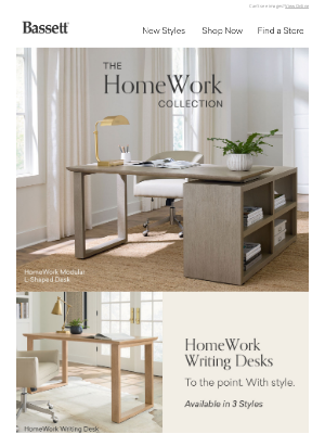 Bassett Furniture Industries - Step Into Your New Home Office
