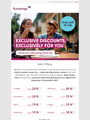 Eurowings - Join myEurowings and travel with advantages 🎉