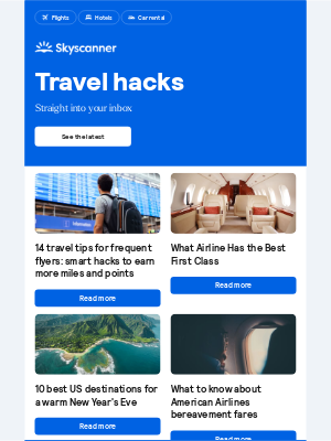 Skyscanner  - 14 travel tips for frequent flyers: smart hacks to earn more miles and points