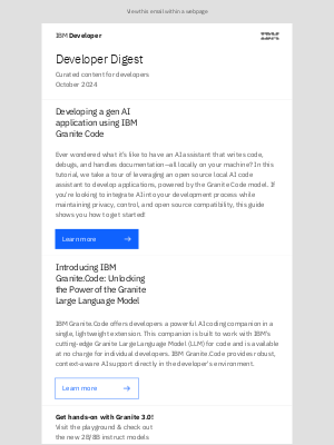 IBM - Developer Digest