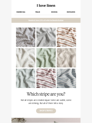 I Love Linen (Australia) - Which stripe is your favourite?