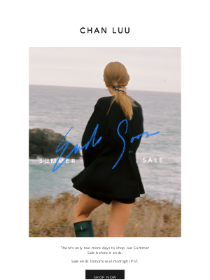 chanluu.com - ENDS SOON: The Summer Sale
