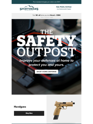 Sportsman’s Warehouse - The Safety Outpost - Improve Your Home Defense