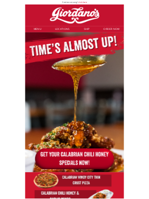 Giordano's Pizza - ⚠️ Last Call for Calabrian Chili Honey ⚠️