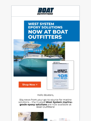 Boat Outfitters - New Arrival: West System Epoxy Resin – Trusted by Boaters