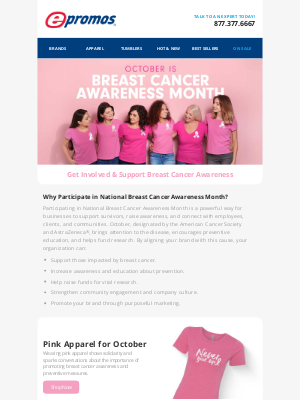 ePromos Promotional Products - Ways to Support Breast Cancer Awareness